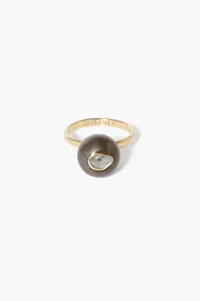 14k Iris Ring Tahitian Pearl