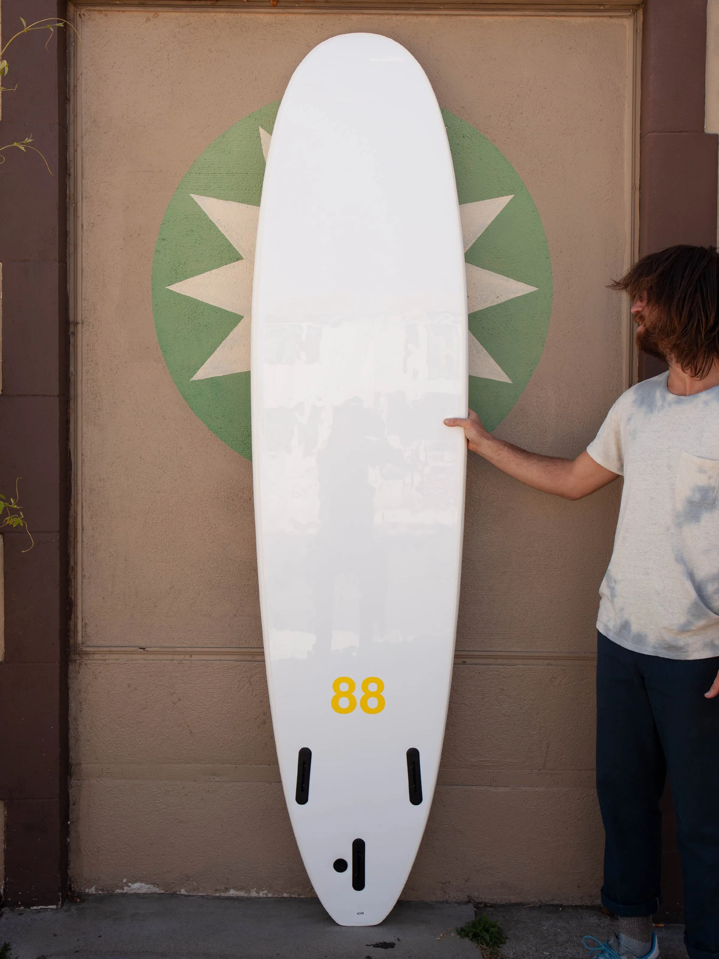 8'0 88 Surfboard ~ White/White