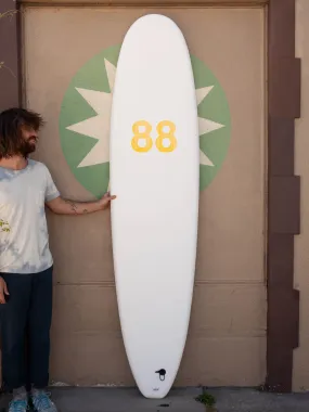 8'0 88 Surfboard ~ White/White