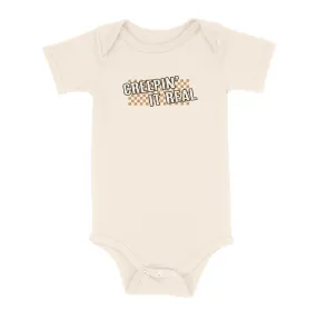 97 DESIGN CREEPIN' IT REAL BABY ONESIE