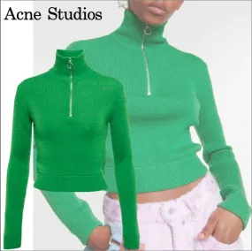 Acne Studios  |Casual Style Wool Long Sleeves Elegant Style