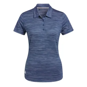 Adidas Women's Space-Dyed Short Sleeve Polo Shirt