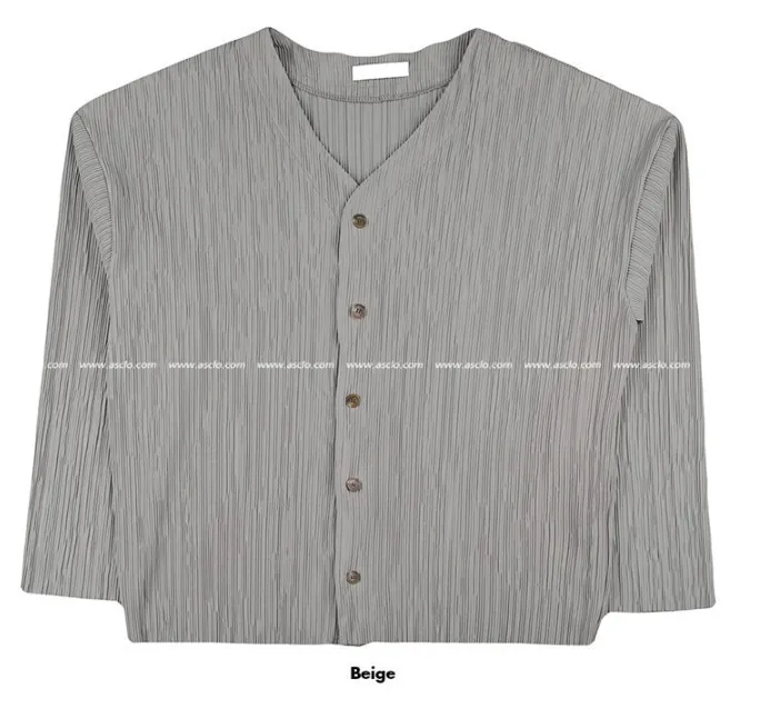 ASCLO  |Casual Style Unisex Long Sleeves Plain Office Style