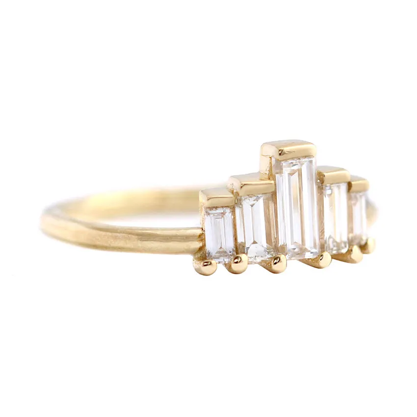 Baguette Engagement Ring - Art Deco Engagement Ring