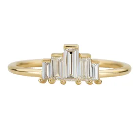 Baguette Engagement Ring - Art Deco Engagement Ring