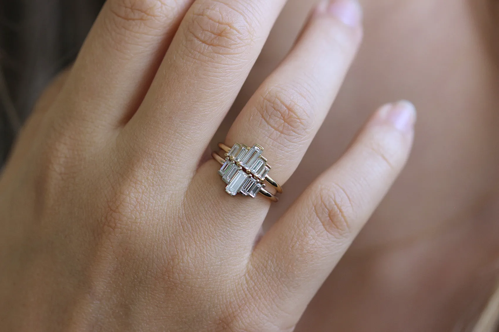 Baguette Engagement Ring - Art Deco Engagement Ring