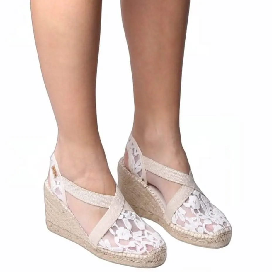 Basic Cotton Blend Wedge Espadrille for Women - Terra-7ZD