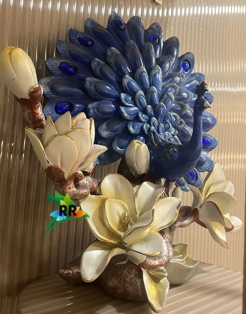 Beautiful Blue Peacock Table Decor-ANUB001PT