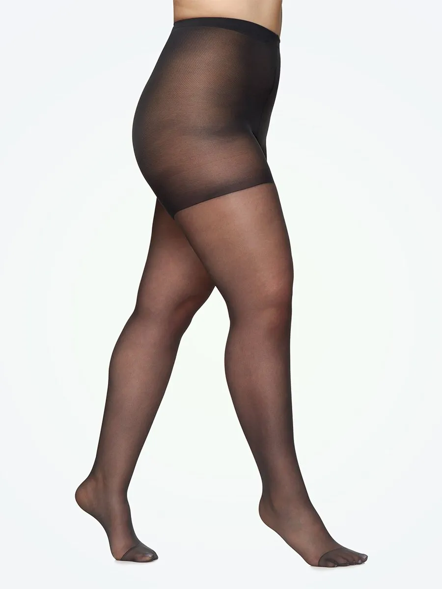 Berkshire Queen Silky Sheer Control Top Pantyhose - Reinforced Toe