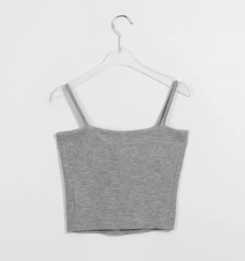 Binary01  |Casual Style Cotton Logo Tanks & Camisoles