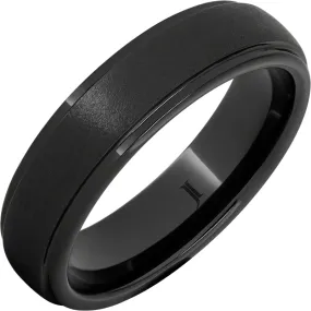 Black Diamond Ceramic Ring With Stone Finish