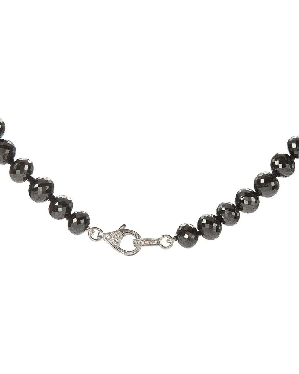 Black Diamond Knot Necklace