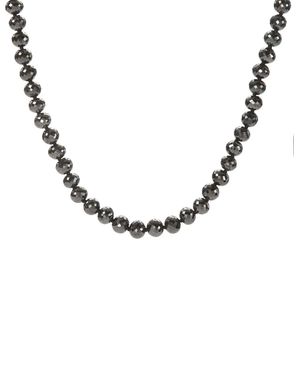 Black Diamond Knot Necklace