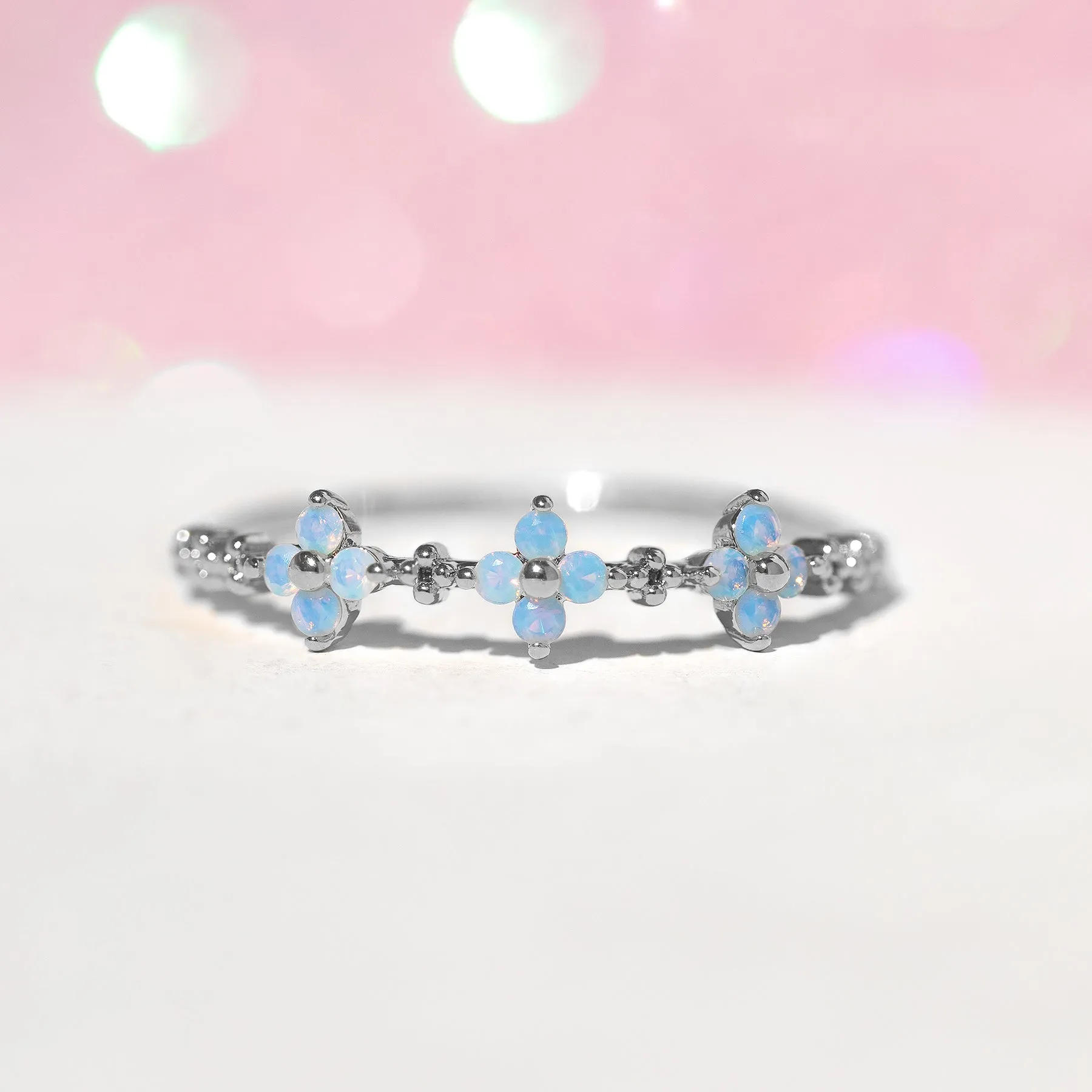 Blue Blossom Love Ring