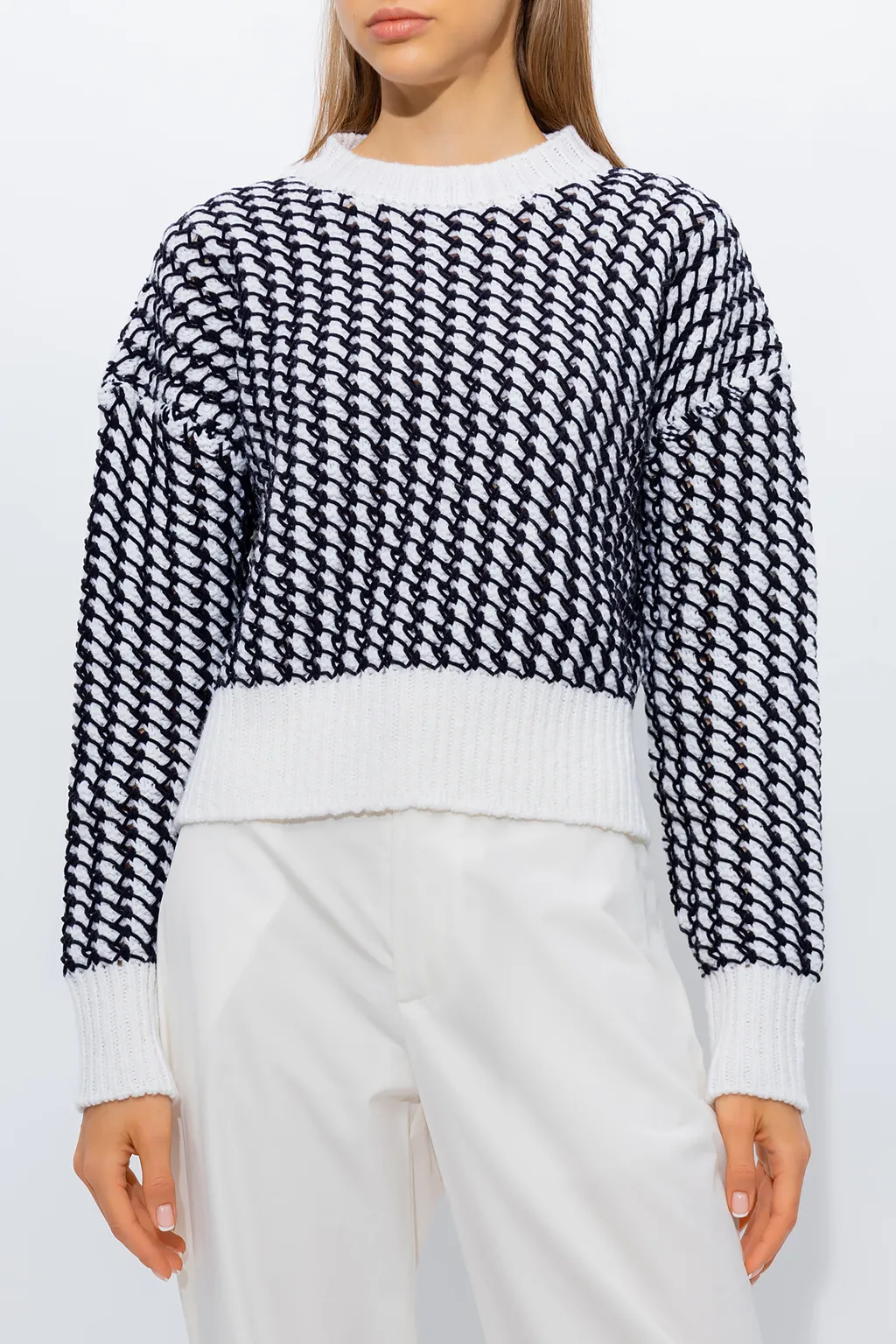 BOTTEGA VENETA  |Crew Neck Casual Style Wool Long Sleeves Elegant Style