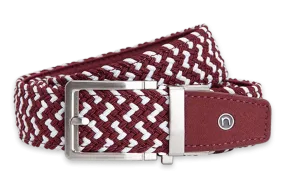 Braided Maroon, 1 3/8 Strap, Golf Belt