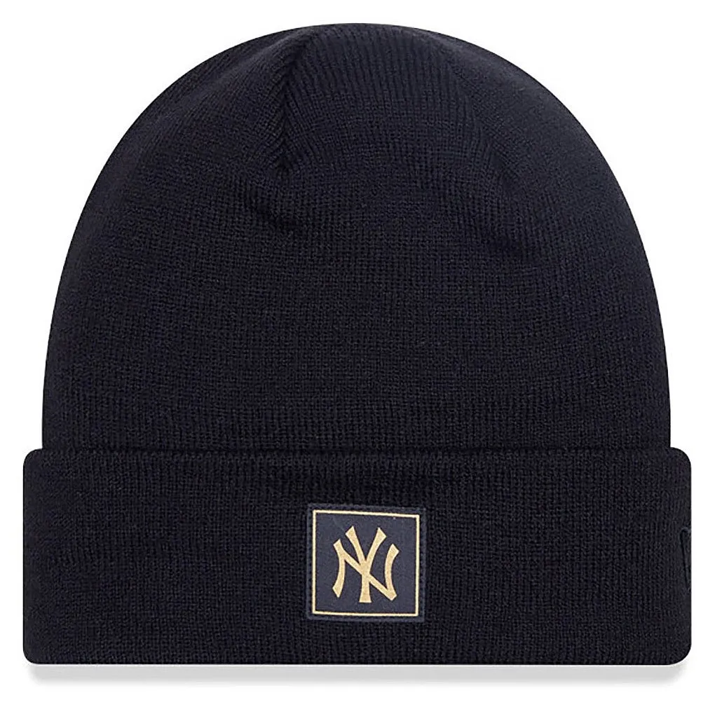 cap New Era Metallic Badge Cuff MLB New York Yankees - Black/Metallic Gold - men´s