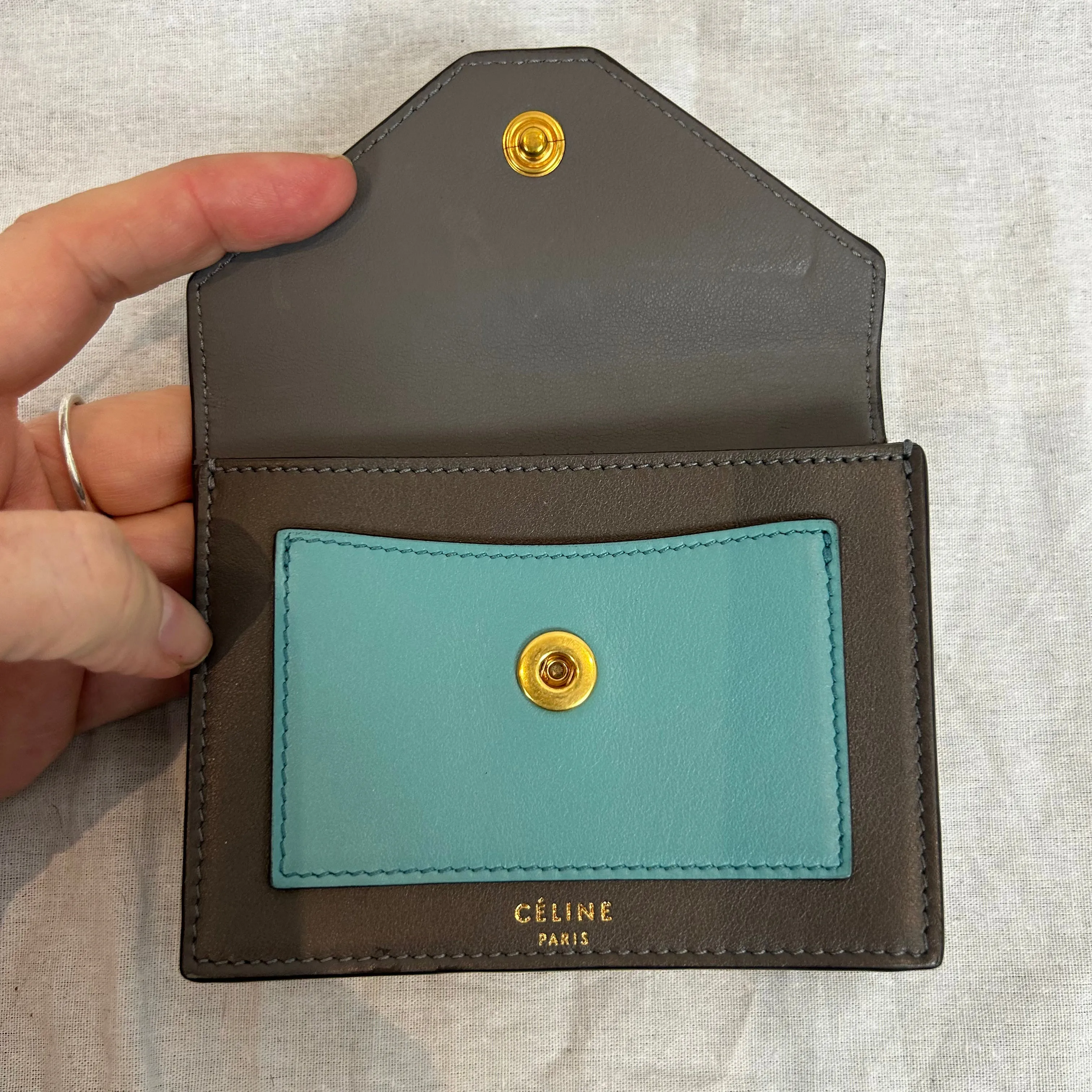 Celine Brand New Colourblock Cardholder