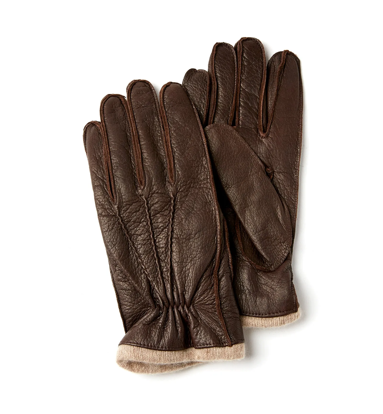 CHARLY MEN'S CASHMERE-LINED LEATHER GLOVES