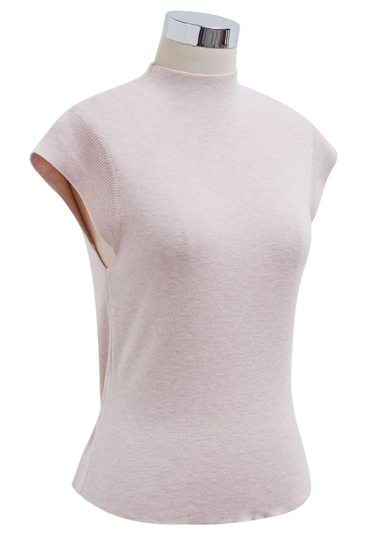 Chicwish  |Crew Neck Casual Style Rib Plain Elegant Style