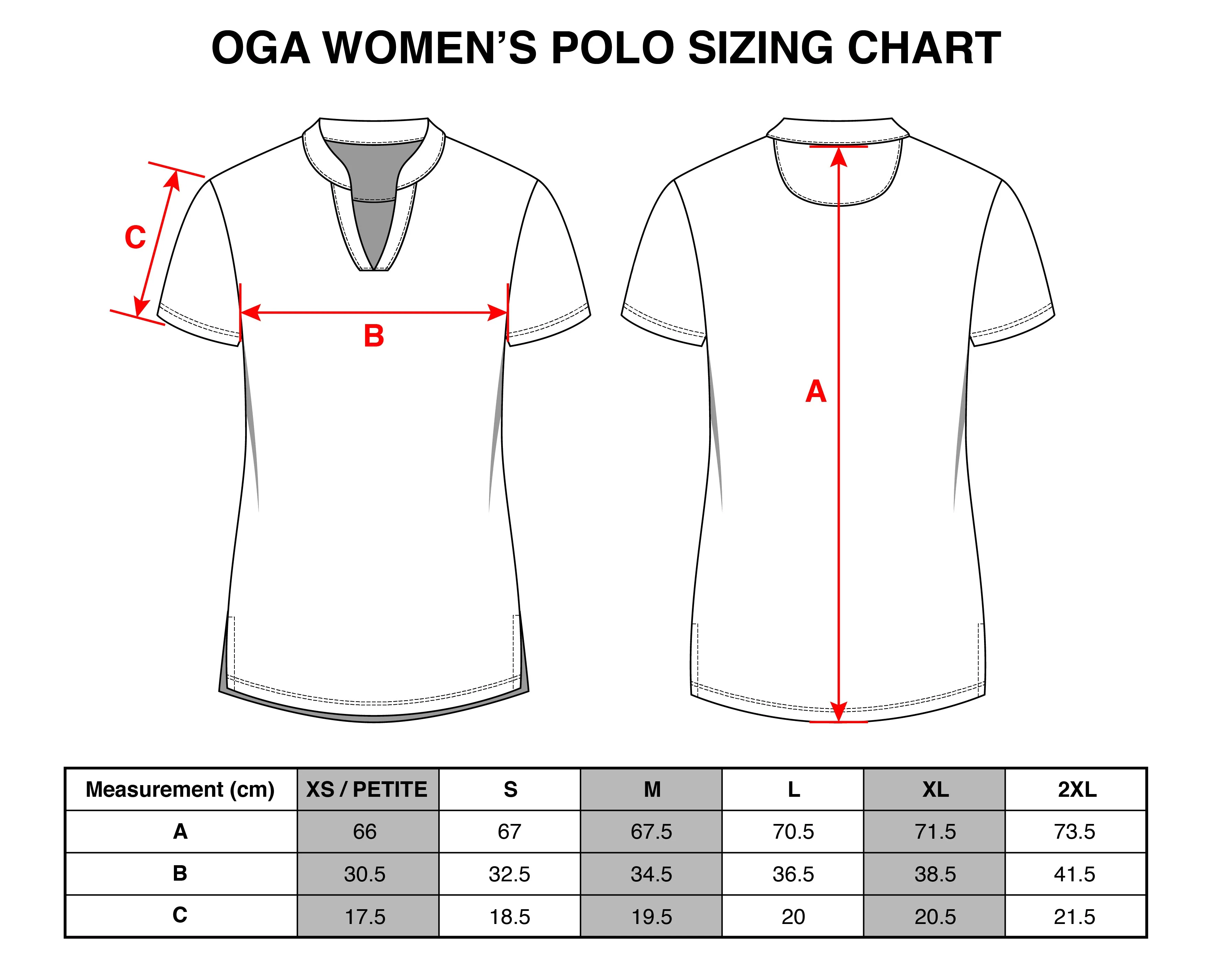 Classic - OGA Ladies Polo - Black