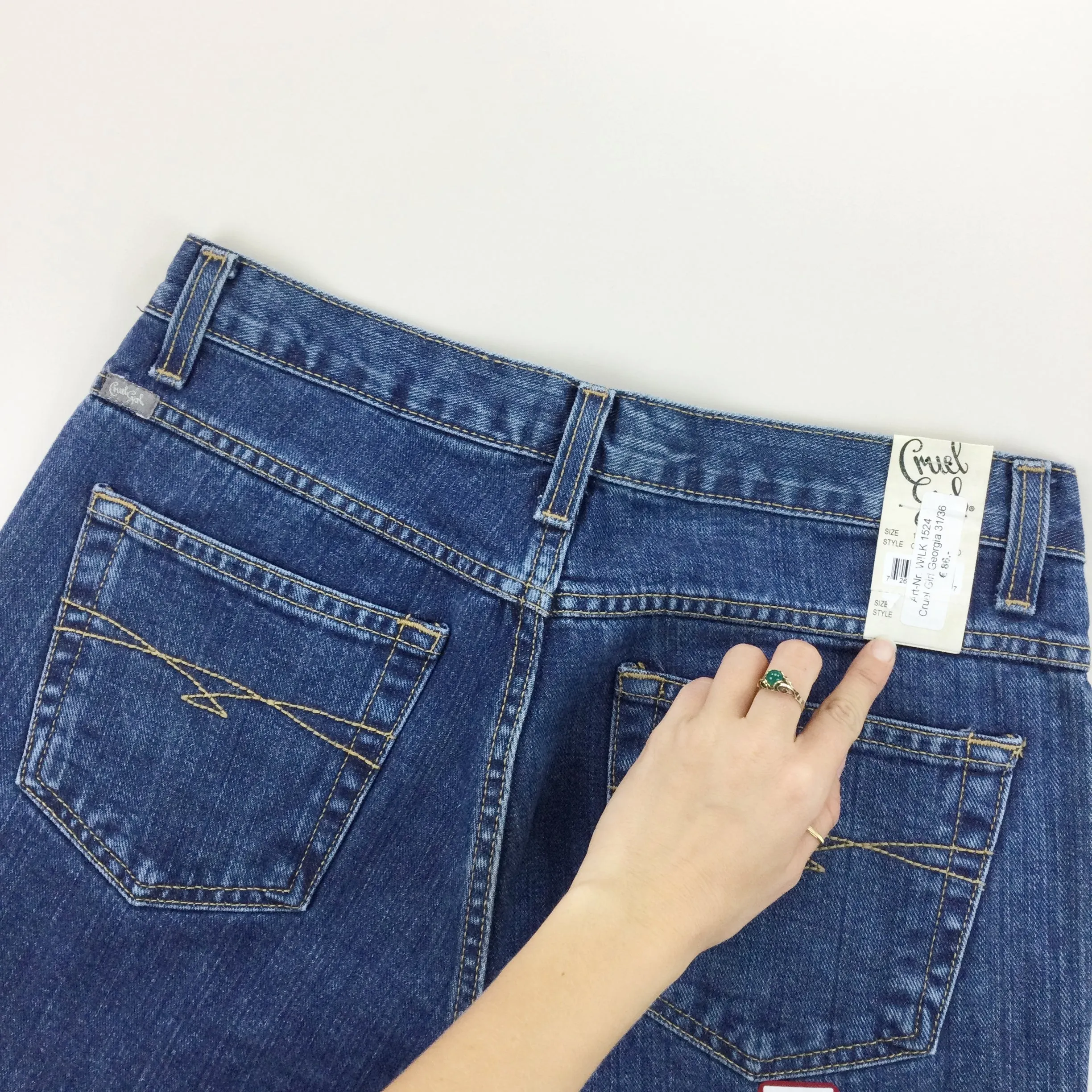 Cruel Girl Low Rise Slim Deadstock Jeans - W31 L36