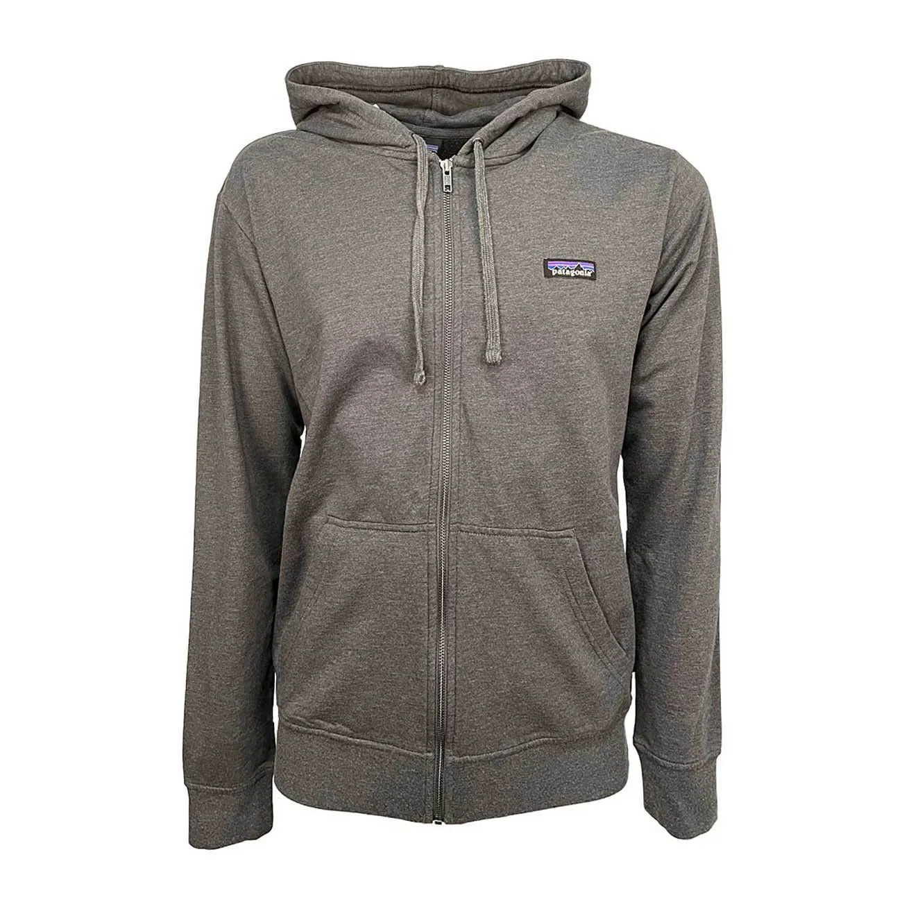 FELPA ZIP CON CAPPUCCIO E LABEL LOGO Uomo Grigio