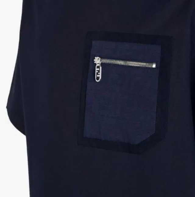 FENDI  |Unisex Plain Cotton Logo Luxury T-Shirts