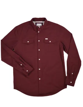 Ferrell Mens Maroon Core Long Sleeve Shirt