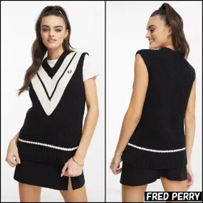 FRED PERRY  |Casual Style Sleeveless Plain Cotton Logo Tanks & Camisoles