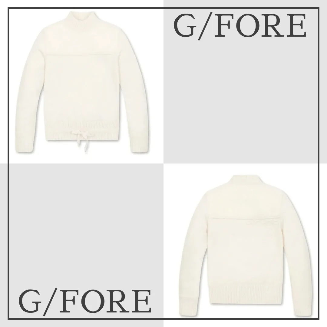 G FORE  |Crew Neck Casual Style Wool Long Sleeves Plain Elegant Style