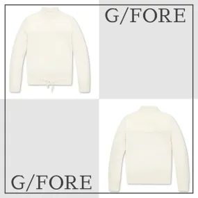 G FORE  |Crew Neck Casual Style Wool Long Sleeves Plain Elegant Style