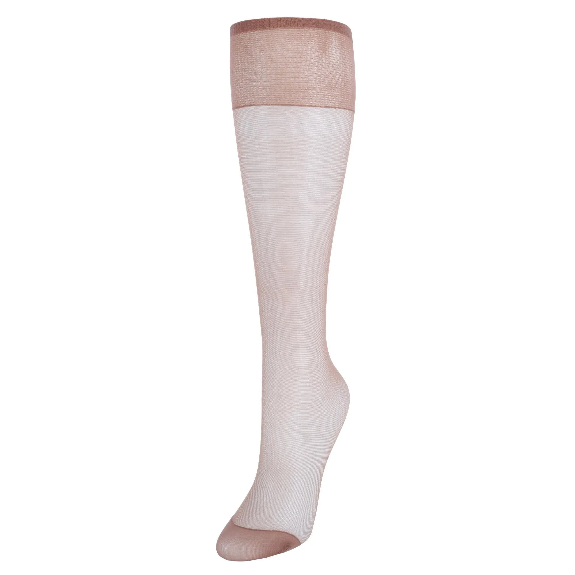 Hanes Women's Silk Reflections Sheer Knee Highs Reinforced Toe (2 Pack)