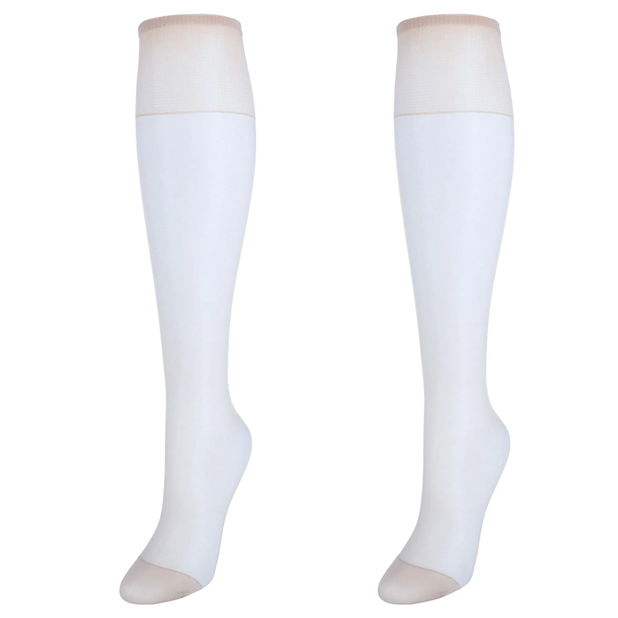 Hanes Women's Silk Reflections Sheer Knee Highs Reinforced Toe (2 Pack)