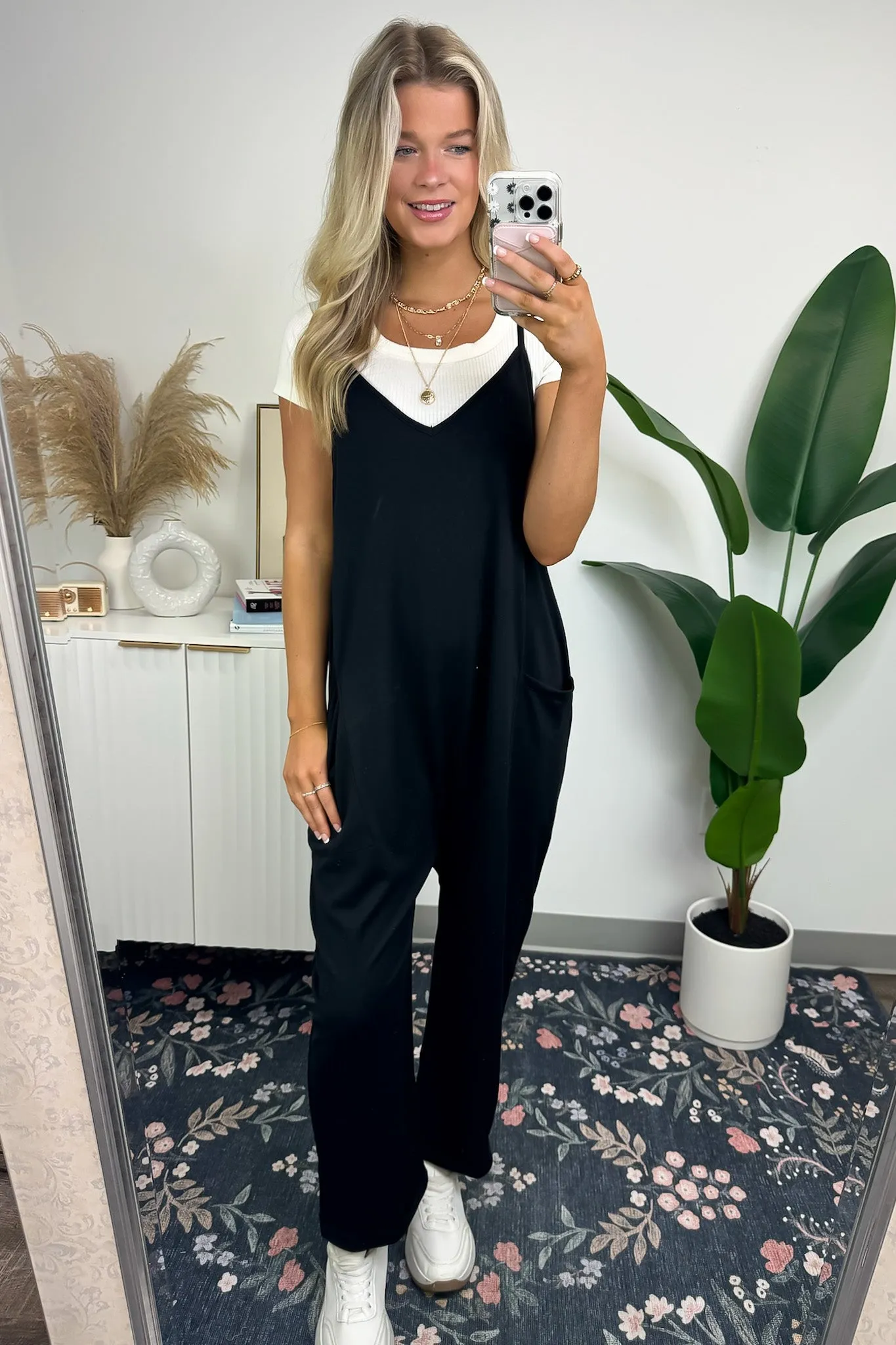 Heat Wave Relaxed Sleeveless Jumpsuit - FINAL SALE