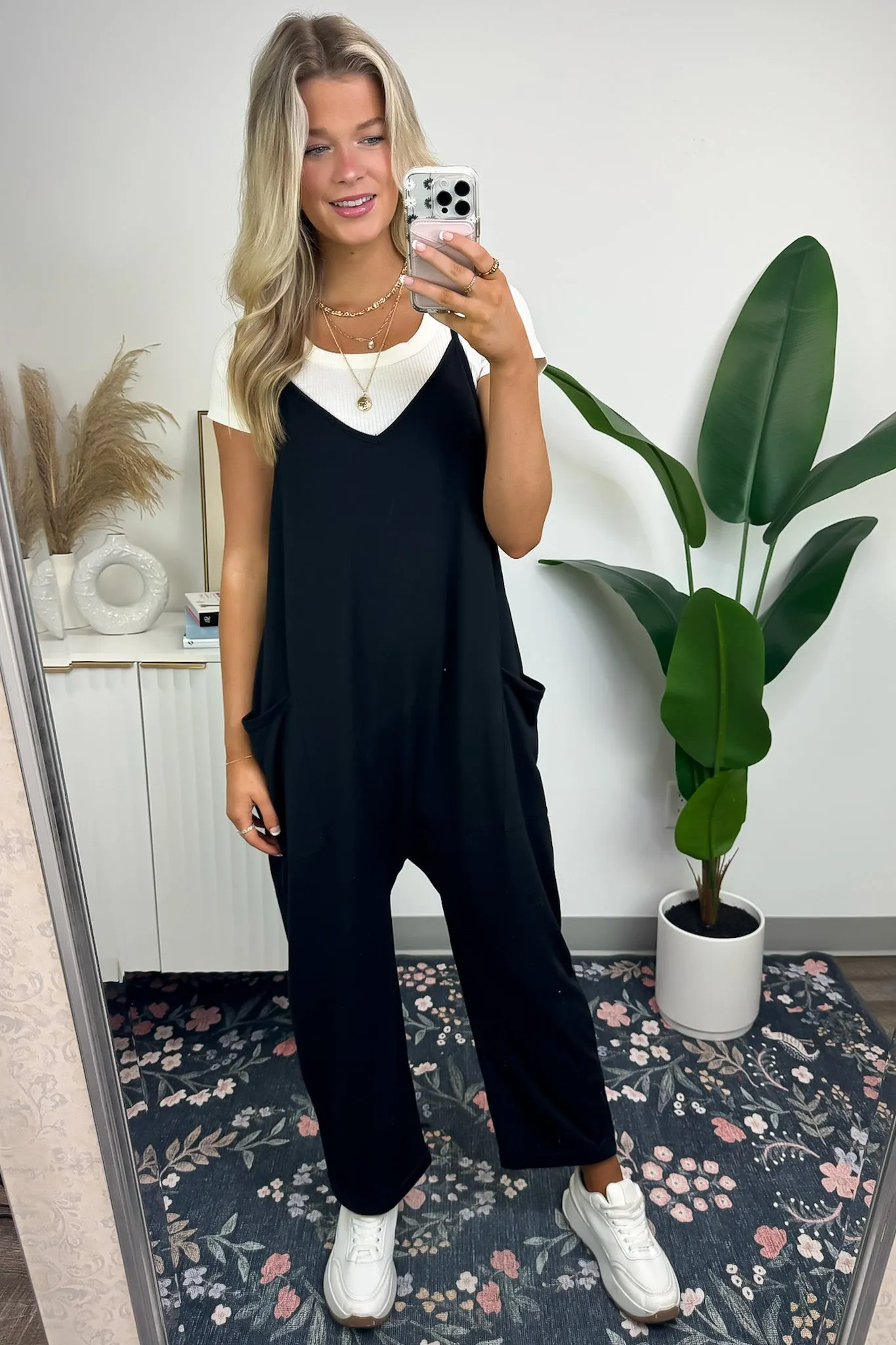 Heat Wave Relaxed Sleeveless Jumpsuit - FINAL SALE