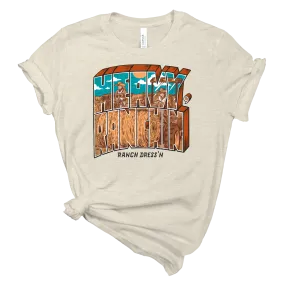 HEAVY RANCHIN' - NATURAL TEE