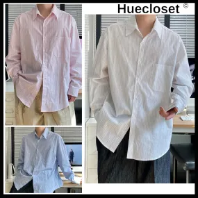 HUE  |Unisex Street Style Cotton Shirts