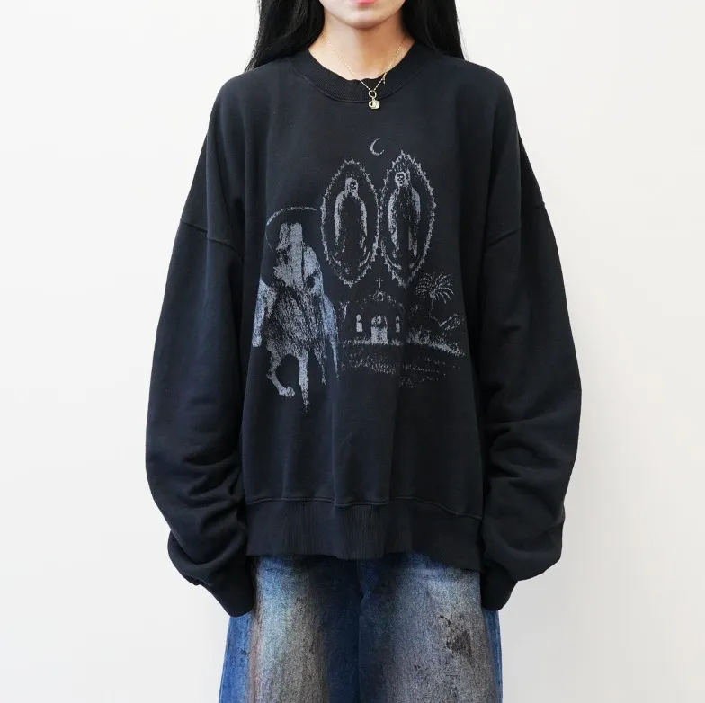 IONSEOUL  |Unisex Street Style Sweatshirts