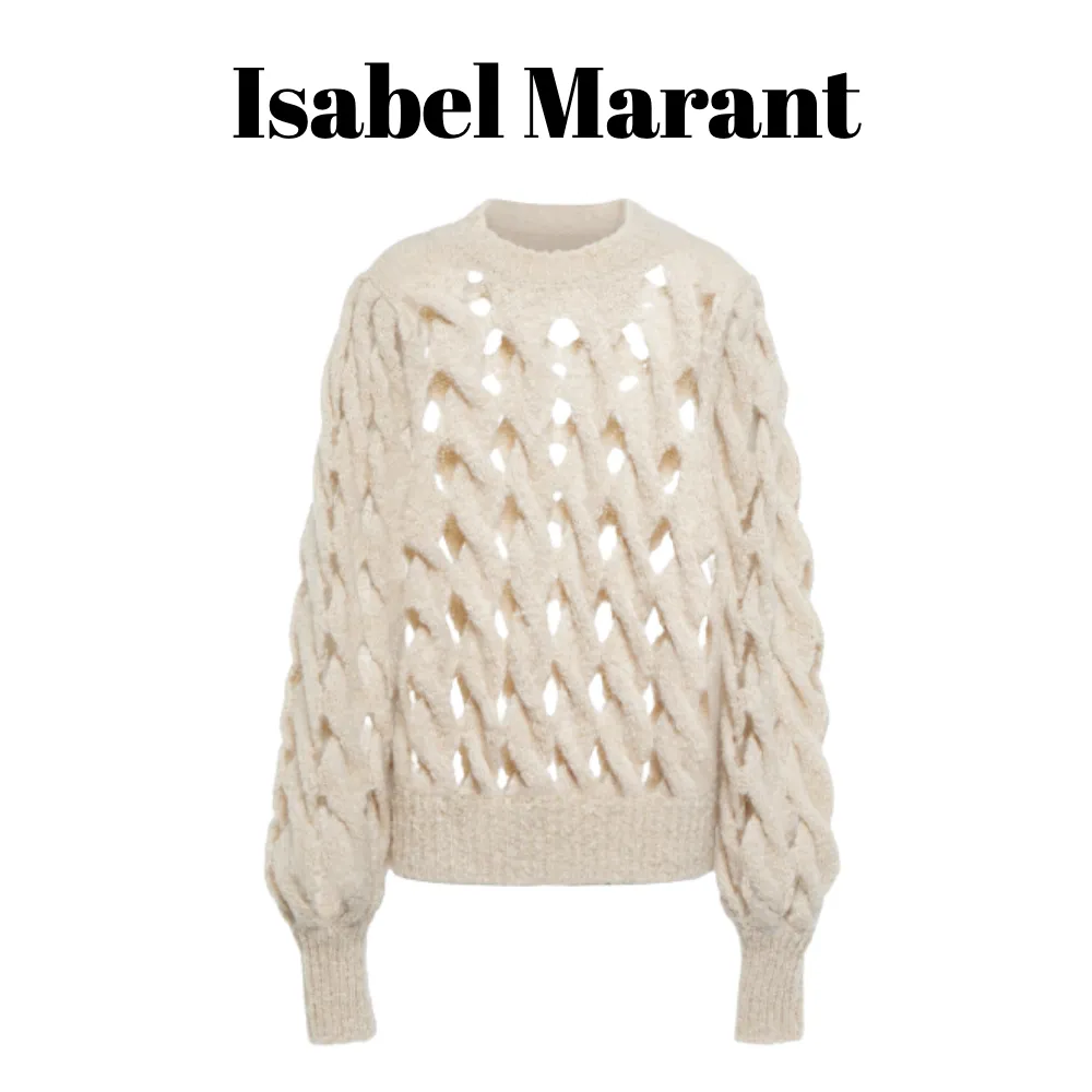 Isabel Marant  |Crew Neck Casual Style Long Sleeves Plain V-neck & Crew neck