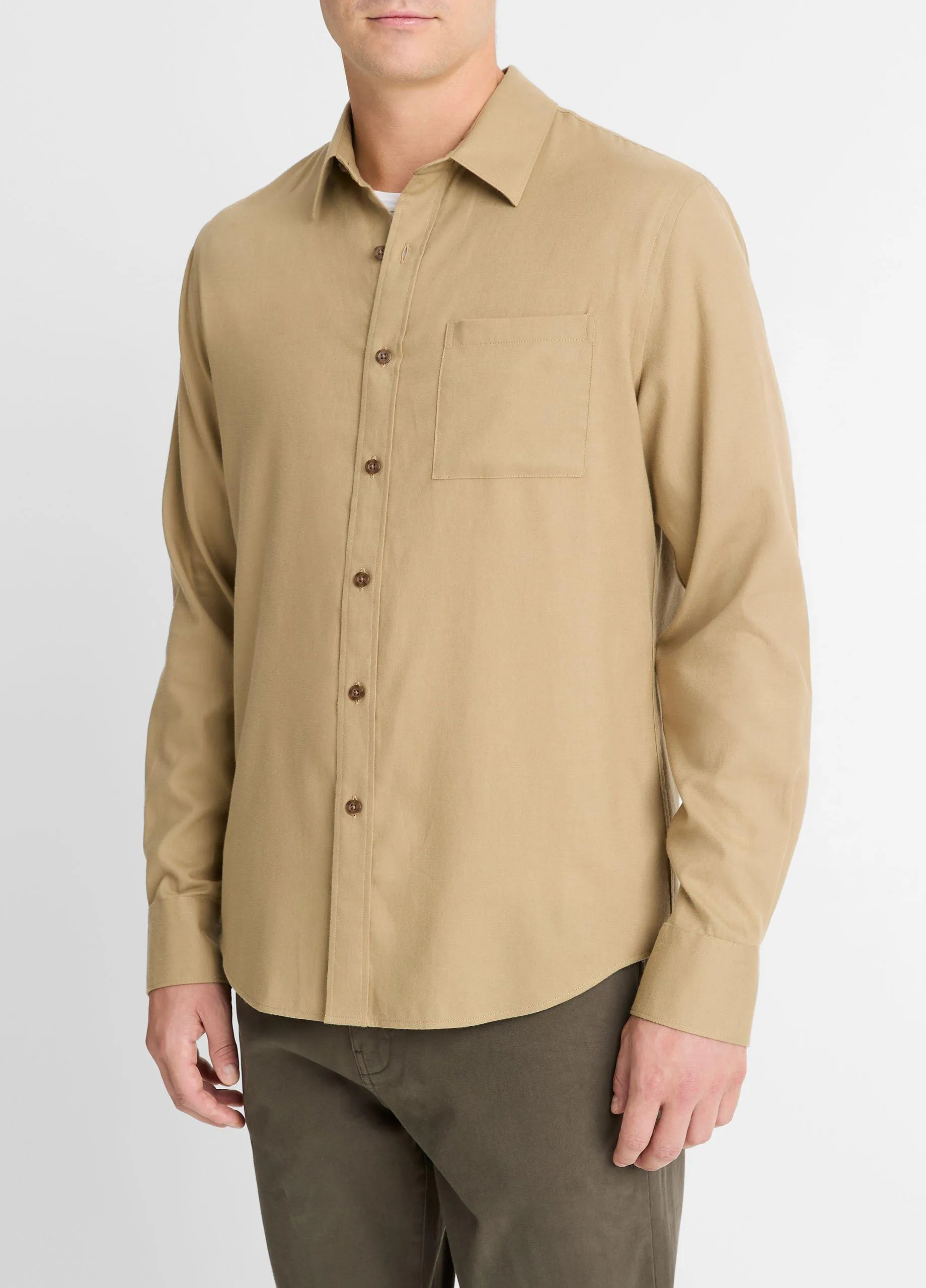 Italian Cotton-Wool Twill Shirt