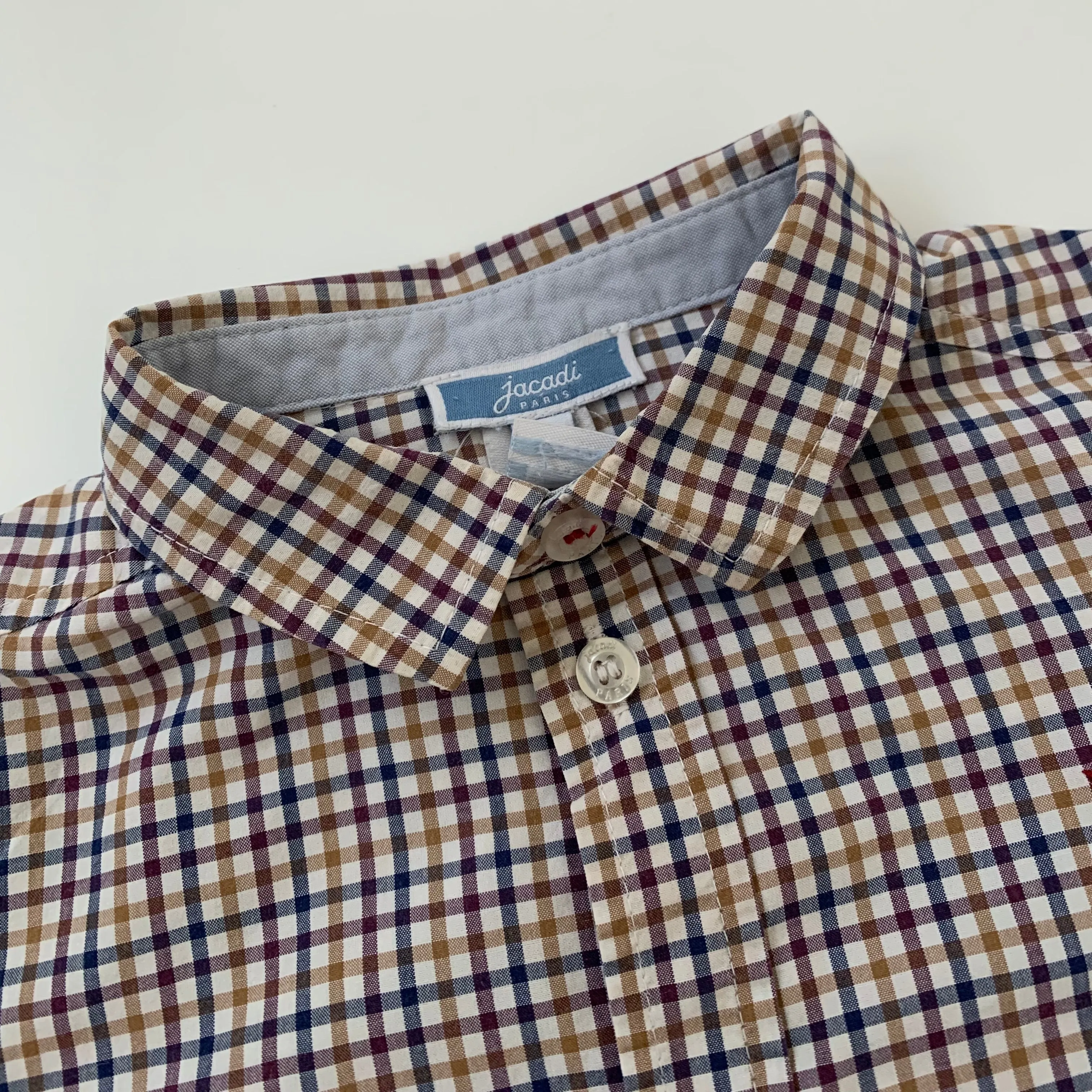 Jacadi Check Cotton Shirt: 18 Months