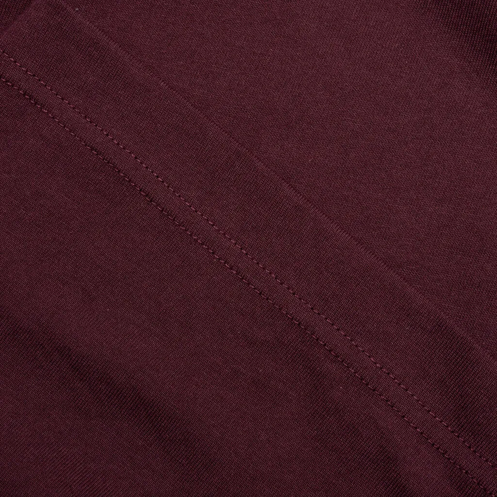 Jersey Braque Pocket Tee - Maroon