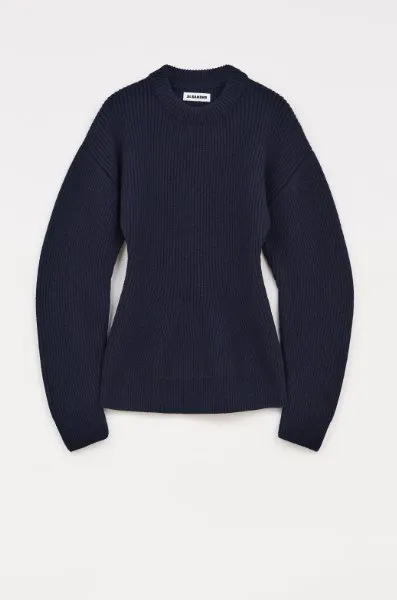 Jil Sander  |Crew Neck Casual Style Long Sleeves Plain Office Style