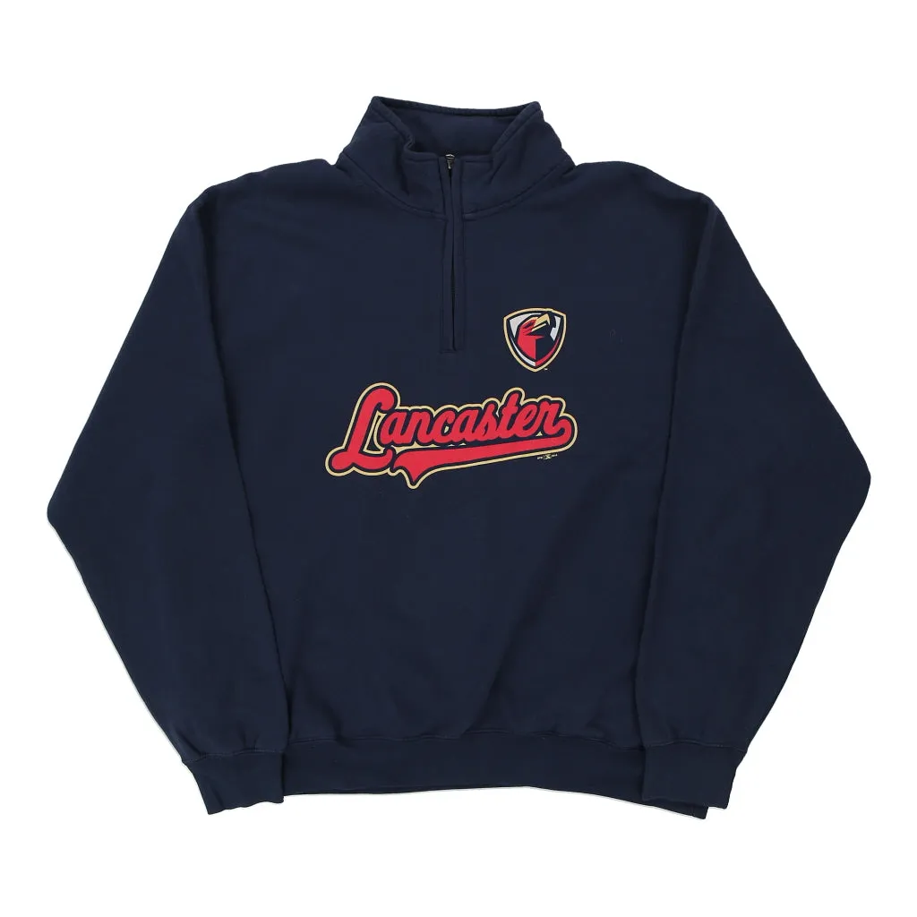 Lancaster Gear For Sports  1/4 Zip - 3XL Navy Cotton Blend