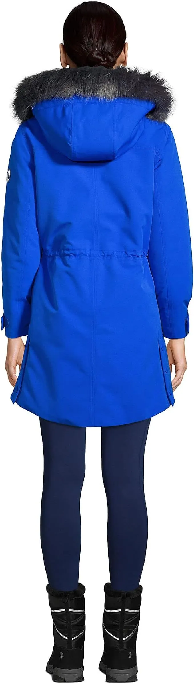 Lands' End Ladies' Expedition Waterproof Down Winter Parka with Faux Fur Hood