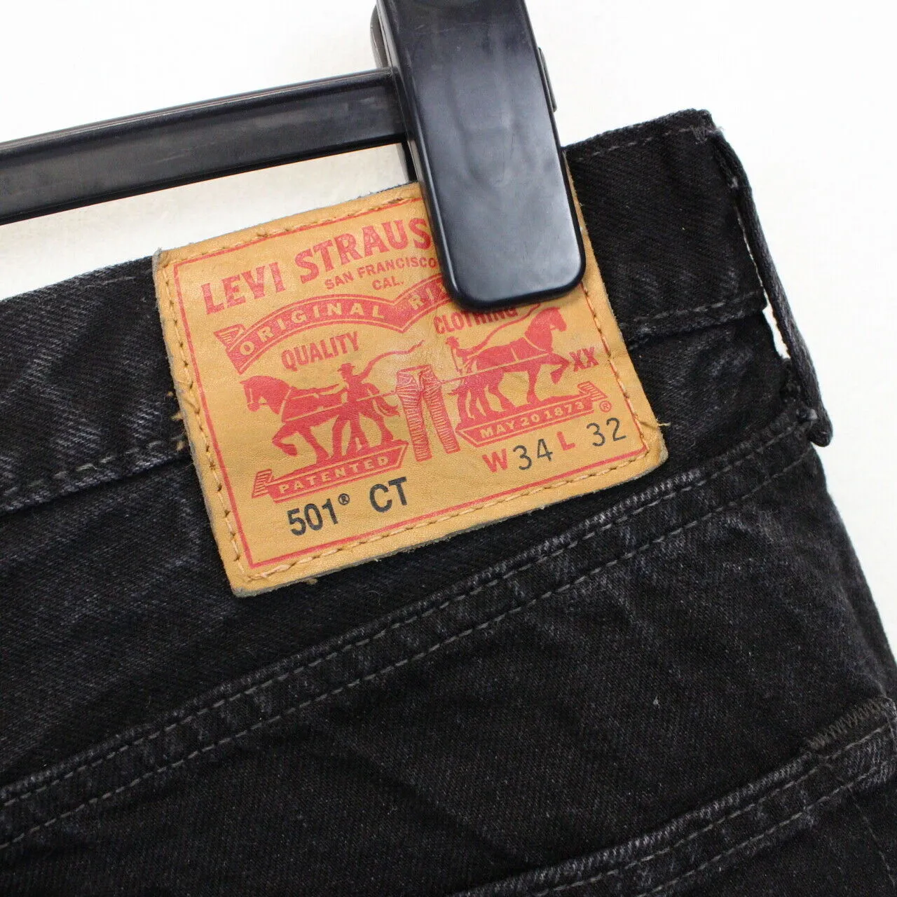 LEVIS 501 CT Jeans Black Charcoal | W34 L32