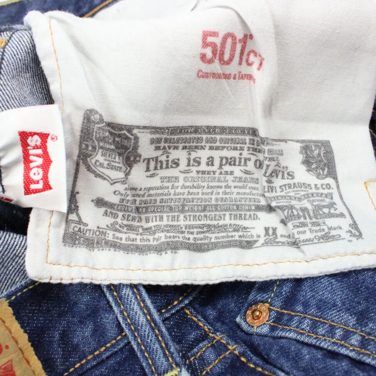 LEVIS 501 CT Jeans Dark Blue | W36 L34