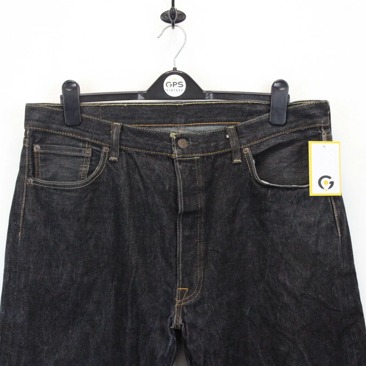 LEVIS 501 Jeans Black Charcoal | W38 L32