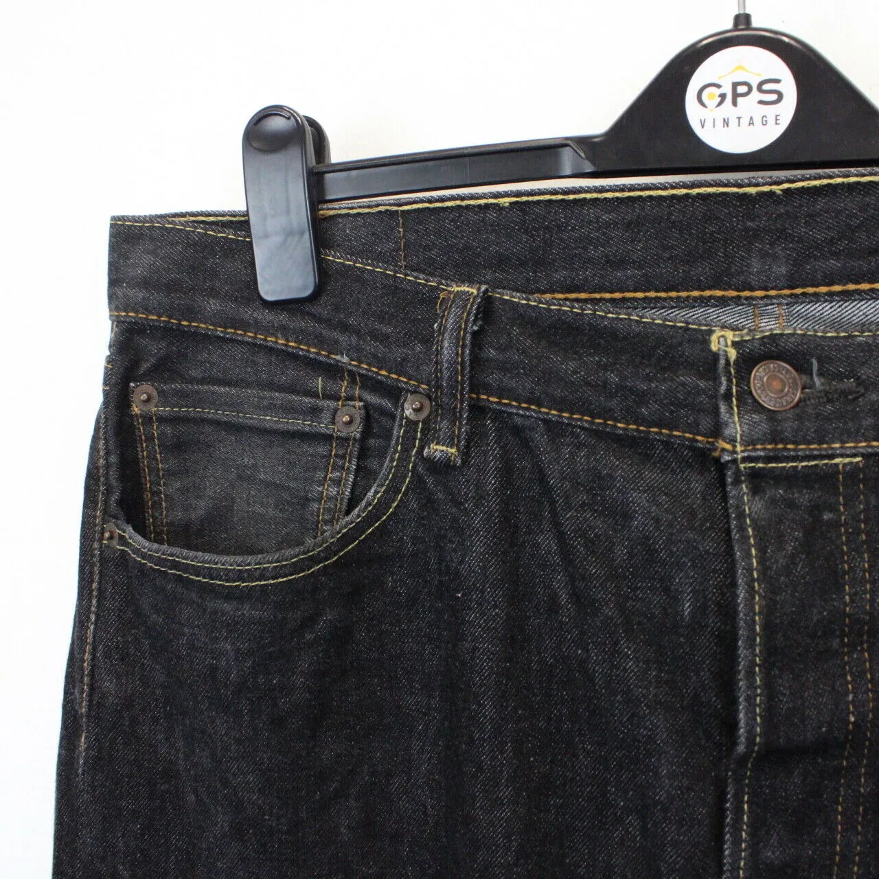 LEVIS 501 Jeans Black Charcoal | W38 L32